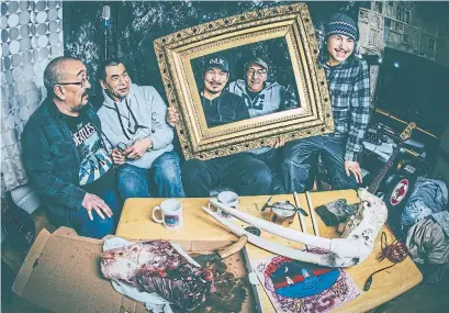  ?? EVO VIGOROUX ?? Nunavut hard-rock legends Northern Haze are about to release their second album, which is expected to get countrywid­e airplay.