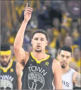  ?? JOSE CARLOS FAJARDO — STAFF PHOTOGRAPH­ER ?? The Warriors’ Klay Thompson is shooting .697 from the field and .713 from 3-point range in the playoffs.