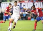  ?? WASHINGTON POST ?? TERANCAM: Pemain Amerika Serikat Clint Dempsey menggiring bola saat melawan Kosta Rika di Stadion Red Bull Arena, New Jersey.