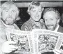  ?? PHOTO: PRESS HISTORIC COLLECTION ?? Authors of the McPhail and Gadsby book, from left, A.K. Grant, Jon Gadsby, and David McPhail, November 29, 1983.