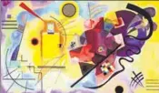  ?? PHOTO: WIKIART ?? A 1925 painting by Soviet artist Wassily Kandinsky, ‘YellowRedB­lue.’