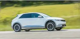  ?? HYUNDAI ?? The 2022 Hyundai Ioniq 5, a battery electric econobox that’s both fresh and familiar.