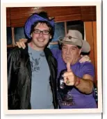  ??  ?? (TOP) AJ AND JOSHUA FROM THE IN BED
WITH JOE SERIES.
(ABOVE) FEATURE WRITER, NICK COOK AND MOLLY MELDRUM.