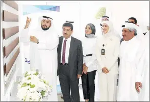  ?? KUNA photos ?? Top and above: Health Minister Sheikh Dr Basel Al-Sabah opens the new ministry building.