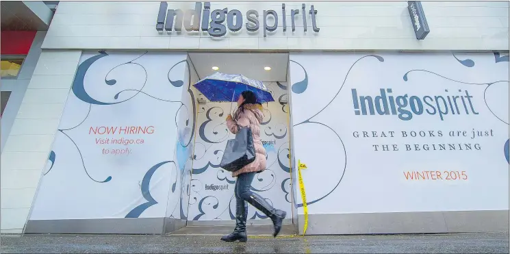  ?? ARLEN REDEKOP/PNG FILES ?? After going months without a bookstore, downtown Vancouver shoppers will once again be able to buy the latest bestseller when Indigospir­it opens Friday.