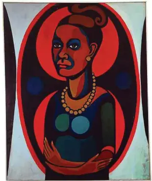  ?? Photo: © Faith Ringgold / ARS, NY and DACS, Londres ?? Faith Ringgold, Early Works #25: Self-Portrait, 1965, Huile sur toile, 127 x 101,6 cm, Brooklyn Museum