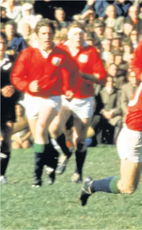  ??  ?? &gt; ‘The year Barry John was crowned king’ – legend Barry on the attack against New Zealand during the Lions’ 1971 tour