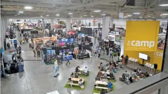  ?? AP PHOTO/RICK BOWMER ?? The Outdoor Retailer trade show is shown Tuesday in Salt Lake City.