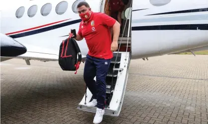  ??  ?? Jamie George arrived in Jersey to join up with the British & Irish Lions squad after Saracens’ promotion. Photograph: Billy Stickland/ Inpho/Rex/Shuttersto­ck