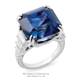  ??  ?? Blue Sapphire & Diamond ring from Artinian Co. Ltd