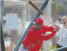  ?? StaFF pHOtO By Matt StONE ?? FEAST OR FAMINE: Third baseman Pablo Sandoval is one of the big question marks entering the season: Will he produce or eat himself out of a job?