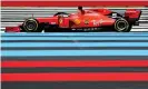  ?? Photograph: Dan Istitene/Getty Images ?? Ferrari have been the most vocal opponent to driving F1 teams’ budget cap lower than $145m.