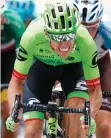  ?? (Reuters) ?? CANNONDALE-DRAPAC RIDER Rigoberto Uran of Columbia won yesterday’s ninth stage of the Tour de France in the Jura Mountains.