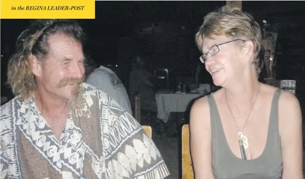  ?? FAMILY HANDOUT ?? Dean Fletcher and Patricia Kearney, seen in a 2013 photo. After Kearney died in 2016, Fletcher was arrested in Tonga, then escaped to American territory — where he was freed.