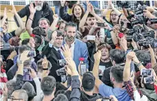  ?? Reuters ?? Catalan president Carles Puigdemont visits the polling station where he is listed as voter in Sant Julia de Ramis