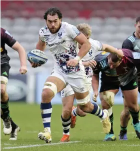  ?? Pictures: JMP ?? Steven Luatua, above and Harry Randall, below, are again available for selection by Bristol Bears after recovering from injuries