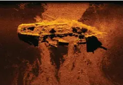  ?? Associated Press ?? ■ This undated image provided by the Australian Transport Safety Bureau shows debris of a ship that maritime historians on Thursday said may be the wreckage of the brig W. Gordon or the barque Magdala, according to incomplete records of ships lost in...