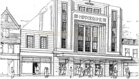  ??  ?? This architect’s sketch of the Hippodrome first appeared in the Citizen