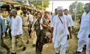  ??  ?? Digvijaya Singh with his wife Amrita during the yatra.