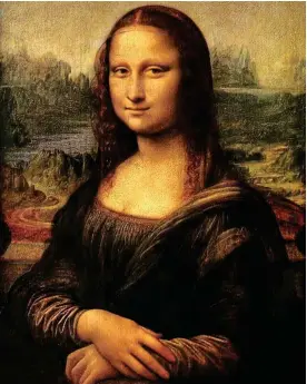  ??  ?? What’s that behind her?: Mystery over Da Vinci’s Mona Lisa