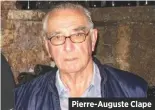  ??  ?? Pierre-Auguste Clape