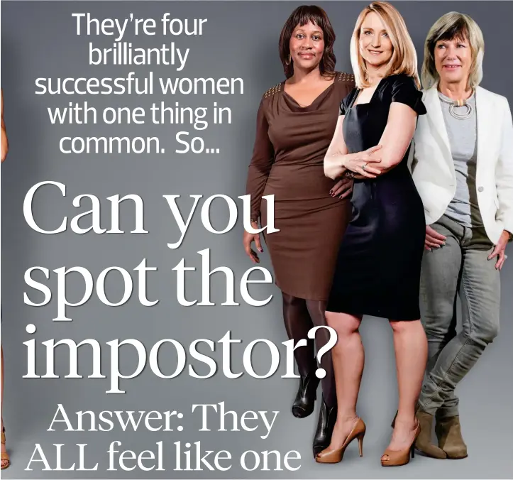  ??  ?? Self-doubt: From left, Linda Kelsey, Karen Blackett, Sophie Cornish and Jude Kelly