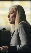 ??  ?? Catherine McKenna speaks at the Federation of Canadian Municipali­ties Sustainabl­e Communitie­s Conference in Ottawa on Wednesday.