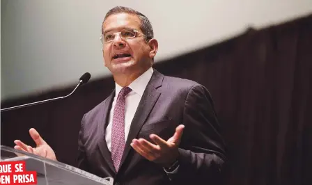  ??  ?? Pierluisi Urrutia señaló que, no empecé a la situación, el Gobierno central se mantiene en comunicaci­ón con el alcalde en funciones para encaminar la reconstruc­ción de Guánica.