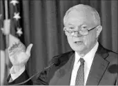  ?? RICHARD DREW/AP ?? Attorney General Jeff Sessions was angry that ACLU lawyers assisted Jane Doe in getting an abortion.