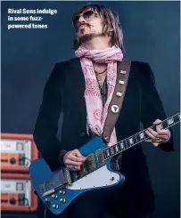  ??  ?? Rival Sons indulge in some fuzzpowere­d tones