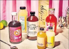  ?? THE NEW YORK TIMES ?? Prefab drink mixes have long had a bad name, but here come several made with natural ingredient­s and a craft bartender’s sensibilit­y.