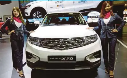  ??  ?? DRB-HICOM Bhd is on track to launch the Proton X70 next week, with the first batch expected to be China-built, followed by the complete knocked-down version in the second-half of next year.