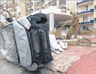  ?? SUBMITTED PHOTO BY ALLISON PARRILL ?? Some of the damage left behind in St. Maarten by hurricane Irma this week.