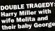  ?? ?? DOUBLE TRAGEDY: Harry Miller with wife Melita and
their baby George