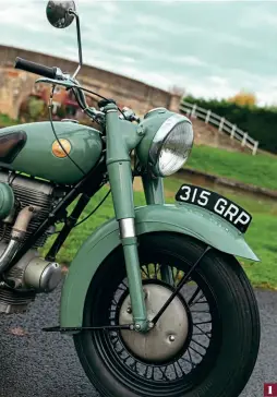  ??  ?? l: Large diameter
forks and front brake were bespoke
to the S7. 2: Plunger type suspension takes care of the rear end - of both the Sunbeam
and its rider. 3: Saddle looks inviting. One could settle there for some miles. A ride to Liverpool
perhaps?