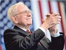  ?? ANDREW HARNIK, AP ?? Berkshire Hathaway CEO Warren Buffett covered a lot of ground in his annual letter to stockholde­rs published Saturday.