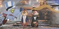  ?? Disney Enterprise­s, Inc / TNS ?? Dale, left, (voiced by Andy Samberg) and Chip (voiced by John Mulaney) in Disney's live-action “Chip 'N Dale: Rescue Rangers,” exclusivel­y on Disney+.