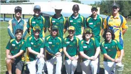  ??  ?? Hallora/Ellinbank finished top of the ladder in the under 16s and are ready to make an assault on the finals. Pictured back row from left Mitch Van’t Hof, Daniel Simmons, Will Gown, Fraser Phillips, Lachlan Pratt (coach); front row Tynan North, Michael...