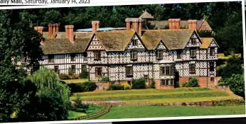  ?? ?? Family seat: The Grade-I listed Pitchford Hall in Shropshire