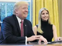  ?? SUSAN WALSH/THE ASSOCIATED PRESS ?? By giving family members like daughter Ivanka Trump a key role in his administra­tion, U.S. President Donald Trump is allowing his heirs to tap into the multitude of “soft” benefits that transcend mere inherited wealth, writes Jonathan Chevreau.