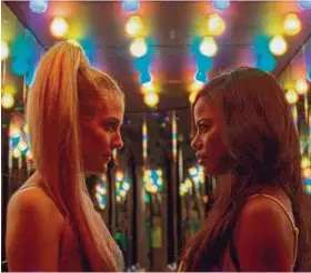  ?? ?? Riley Keough, left, and Taylour Paige star in “Zola.”
A24