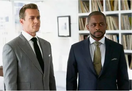  ??  ?? Hill joins cast member Gabriel Macht (left) in the eighth season of Suits. — Photos: USA Network