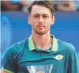  ??  ?? Australian John Millman.