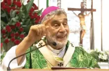  ?? ARZOBISPO ?? El arzobispo de Santa Cruz, Sergio Gualberti.