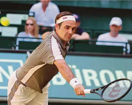  ?? EPA PIC ?? Roger Federer, who is gunning for his ninth Wimbledon title, received a boost when he was seeded second.