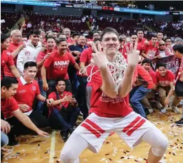  ?? RIO DELUVIO ?? PINAGBIDAH­AN ni Robert Bolick ang matagumpay na kampanya ng San Beda College sa NCAA men’s basketball.