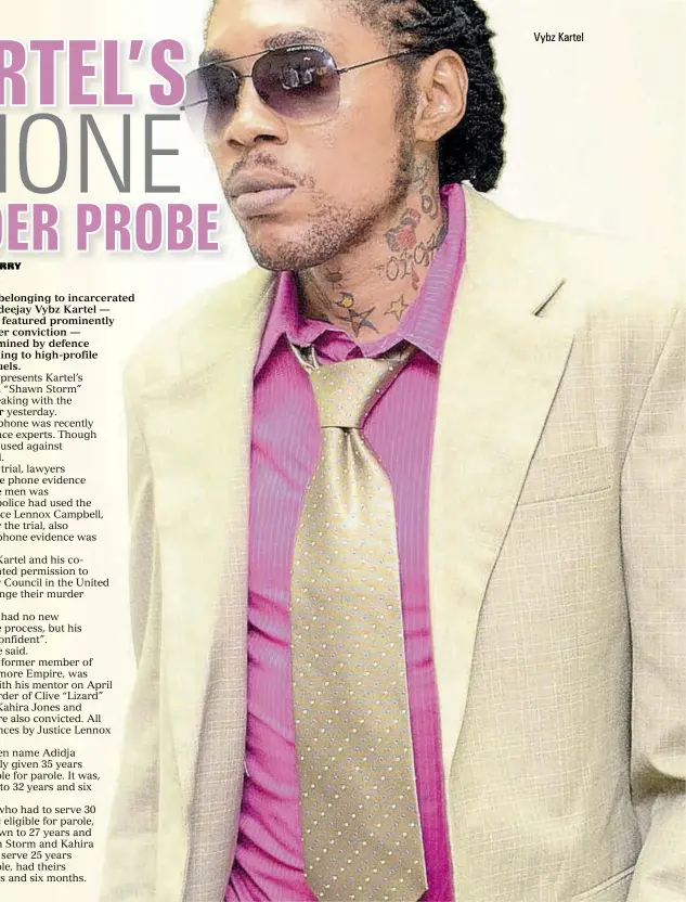  ??  ?? Vybz Kartel