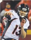  ?? John Leyba, The Denver Post ?? Trevor Siemian, a seventhrou­nd pick in the 2015 draft, is 7-6 as a starter this season.