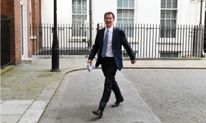  ??  ?? The foreign secretary, Jeremy Hunt, is among several cabinet members who strongly oppose a customs union Brexit deal. Photograph: James Veysey/Rex/Shuttersto­ck