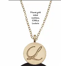 Loulerie store initial necklace